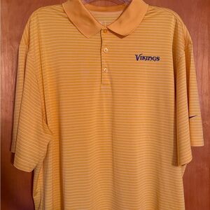 Nike Minnesota Vikings Striped Polo Shirt XXL